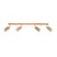 CEILING LAMP BERG 4 NATURAL WOOD GU10 4X40W IP20 thumbnail 2