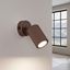 Wall lamp KARBON brown with a switch thumbnail 7