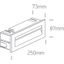 GREY WALL RECESSED LED 8,5w WW IP65 100-240v thumbnail 3