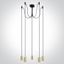 BRUSHED BRASS PENDANT 20W 5xE27 thumbnail 1