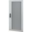 BPZ-DMT-600/15-R-P Transparent door (sheet metal), 3-point locking mechanism with clip-down handle, right-hinged, IP55, HxW=1530x570mm thumbnail 2