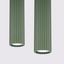 HANGING LAMP WITH TWO HANGS AND GREEN GROOVED LAMPSHADES, CARBON SERIES thumbnail 10