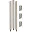 SET of base support rods 3x 16x200 mm StSt for tripod thumbnail 1