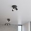RING CEILING LAMP 3P BLACK GU10 3X40W IP20 thumbnail 7