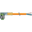 M12 female 90° A-cod. with cable LED PUR 4x0.34or 7.5m thumbnail 2