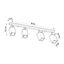 CEILING LAMP MERIDA 4L BLACK GU10 4X40W IP20 thumbnail 2