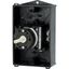 T0-3-15259/I1/SVB Main switch, T0, 20 A, surface mounting, 3 contact unit(s), 3 pole, 2 N/O, Emergency switching off function, With red rotary handle and yellow locking thumbnail 26
