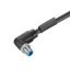 Power cable, One end without connector, M12, Number of poles : 5 (4 + PE), 3 m, pin, 90°, Shielded: No, LED: No, Sheath material: PUR, Halogen: No thumbnail 1