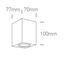 WHITE WALL LIGHT GU10 10W IP65 thumbnail 2