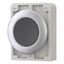 M30C-FD-S Pushbutton, RMQ-Titan, Flat, momentary, black, Blank, Metal bezel thumbnail 2