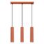 Elegant KARBON pendant lamp with three pendants, red ceiling plate, 3xGU10 thumbnail 3