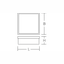 QUADRAT, 11 W, 1050 lm, 840, white, Phase-cut Ceiling and wall luminai thumbnail 3