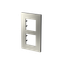 Frame 2-gang / 2+2-modules - Niessen logo - S - Stainless Steel thumbnail 2