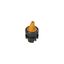Illuminated short handle selector, 2 positions orange with marking thumbnail 2