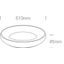 WHITE PLAFO 50W CCTV IP20 230V DIMMABLE thumbnail 3