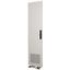 XLSD3L146 Section door, ventilated IP31, hinges left, HxW = 1400 x 600mm, grey thumbnail 1