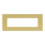 Frame - 1-gang / 7-modules - Niessen logo - Noble - Matt Gold thumbnail 1
