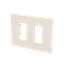 Frame 1+1 modules - ABB logo - White thumbnail 2