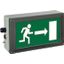 Ex-escape sign luminaires EX-LITE V-CG-S for emergency light function for zone 1/21, Pictogram: EN 1838, Arrow: 3 Clock thumbnail 1