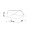 CEILING LAMP HEXA 35 WHITE E27 2X60W IP20 thumbnail 4