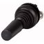 M22S-WJ2H Joystick, with one operating point per operating direction, With plastic shaft, 2 positions, Bezel: black, momentary, Horizontal thumbnail 1