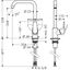 Focus 260 kitchen mixer, stainless steel thumbnail 2