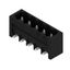 PCB plug-in connector, male header, closed side, THT/THR solder connection, 5.08 mm, Number of poles: 5, 270°, Solder pin length (l): 1.5 mm, tinned, black, Box thumbnail 1
