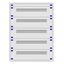 Distribution board insert KVN 60mm, 3-21K, 5-rows thumbnail 1
