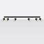CEILING LAMP NERO 6 BLACK/GOLD GU10 6X40W IP20 thumbnail 5