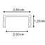 GLENOS linear profile, 2713-200, 2m, alu anodized thumbnail 3