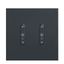 LM-RCB2 b+c - Rocker switch, 2x, light, anthracite thumbnail 1