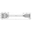 pre-assembled connecting cable Eca Plug/open-ended gray thumbnail 6
