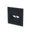 1803-02-45M-500 Aptver.2xRJ45 melna matt. thumbnail 2