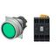 Pushbutton A22NL Ã˜22, bezel brushed metal, FLAT, MOMENTARY, CAP COLOR A2226688E thumbnail 1