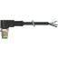 M12 male 90° A-cod. with cable PUR 4x0.75 gy UL/CSA+drag ch. 3m thumbnail 1