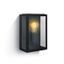 BLACK WALL LIGHT 12W E27 IP43 thumbnail 1
