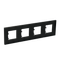 Frame 4-gang / 2+2+2+2-modules - Niessen logo - Basic - Matt Black thumbnail 2