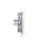 Single computer socket RJ45 category 6 with anti-dust cover, champagne matt thumbnail 1