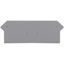 End and intermediate plate 2.5 mm thick gray thumbnail 1