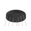 ONE FLAT, pendant light, triple, 300cm, 2700/3000K, DALI 2, Touch, black thumbnail 2