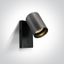 METAL GREY GU10 10W DARK LIGHT WITH SWITCH thumbnail 1