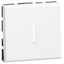 2-way switch Mosaic-whith LED indicator-20 AX-250 V~-2 modules-2 pole-white thumbnail 1