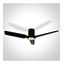 BLACK WOOD BLACK CEILING FAN 35W LED 22W CCTV IP20 230V thumbnail 1