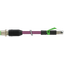 M12 male 0° D-cod. / RJ45 male 0° shielded PUR 1x4xAWG22 vt 0,5m thumbnail 2