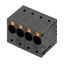 Printed circuit board terminals, 10.00 mm, Number of poles: 5, 90°, Solder pin length (l): 5 mm, black, PUSH IN without actuator, Clamping range, max. : 16 mm², Box thumbnail 3