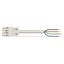 pre-assembled connecting cable;Eca;Socket/open-ended;white thumbnail 3