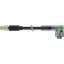 M8 male 0° / M12 female 90° A-cod. LED PVC 3x0.25 bk UL/CSA 2.2m thumbnail 1