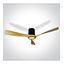 LIGHT WOOD BLACK CEILING FAN 40W LED 22W CCTV IP20 230v thumbnail 1