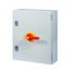 DMV-250/3/SE5/P-R Switch-disconnector, DMV, 250 A, 3 pole, Emergency switching off function, With red rotary handle and yellow locking ring, in steel enclosure, 9 mm co thumbnail 2