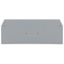 End and intermediate plate 2 mm thick gray thumbnail 1